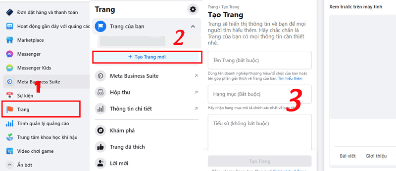 cách tạo FanPage trên Facebook